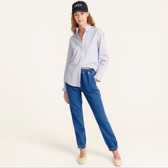J Crew denim sweatpants  - Picture 1 of 10